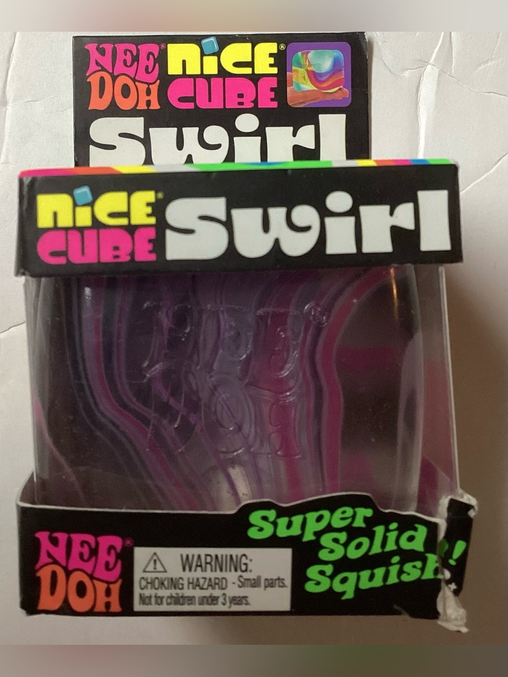 ONE/ Authentic NEEDOH nice cube Swirl/ Pink / White / Purple